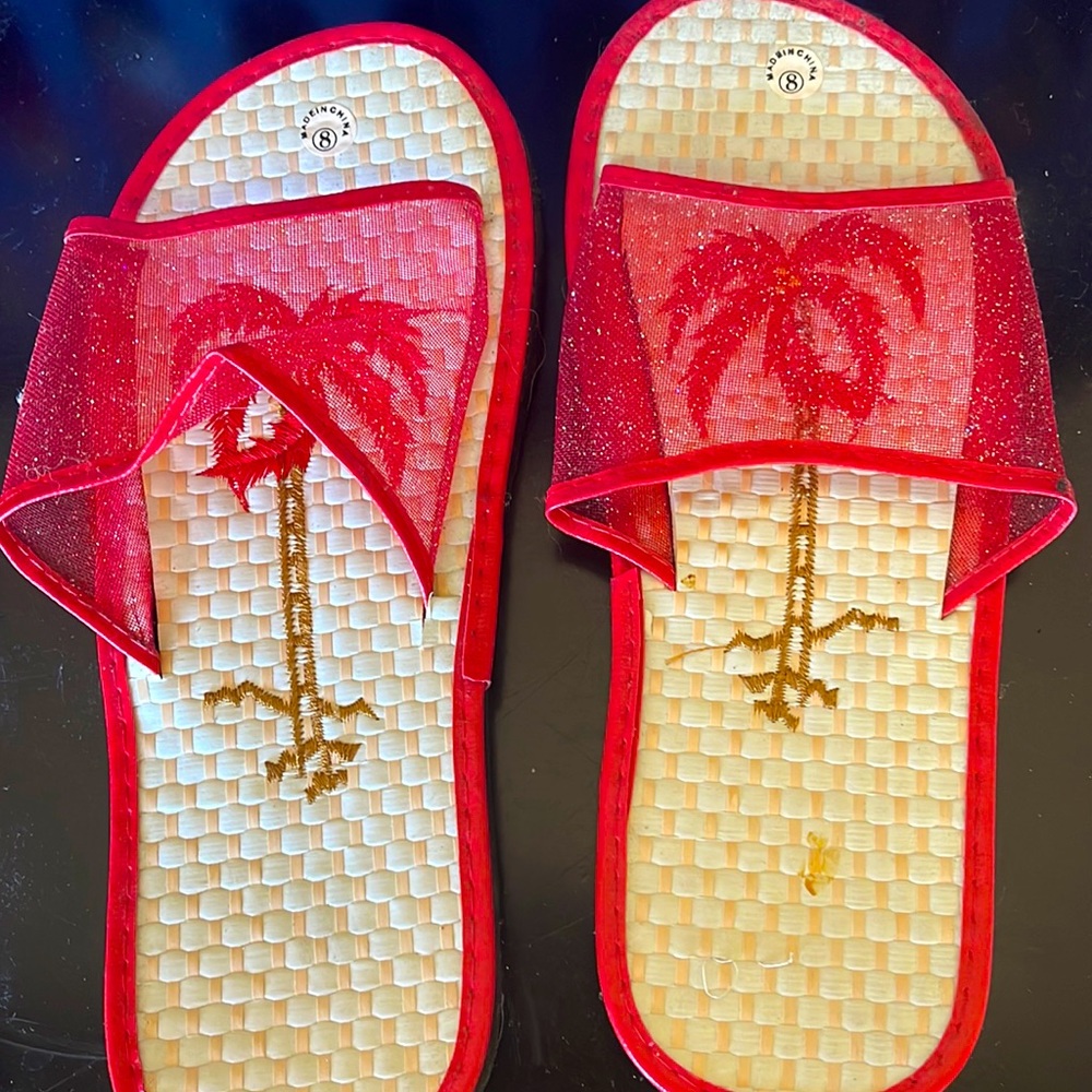 These are cute flip flops I would wear for Chinese New Year.